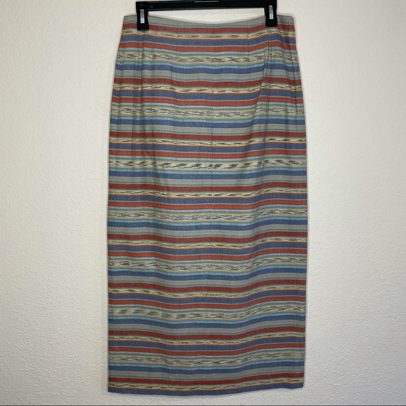 Vintage Southwest Boho Style Wrap Maxi Skirt - Picture 4 of 6